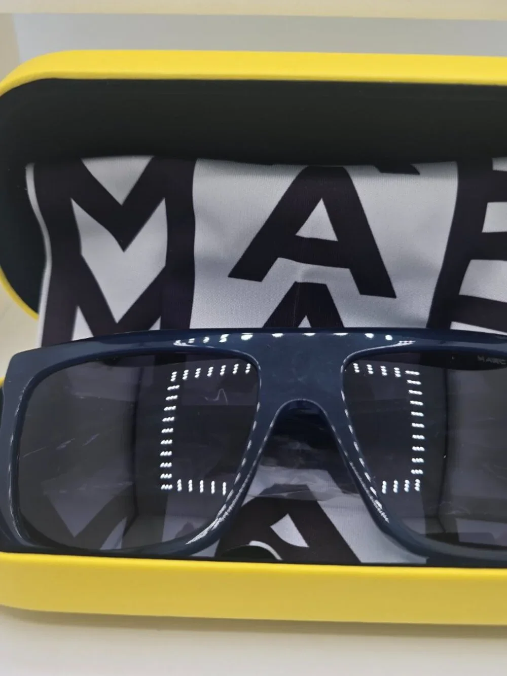Marc Jacobs Men's Sunglasses Full Rim Blue Rectangular Frame MARC 639/S 0PJP 9O